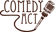 comedyACT logo brown canberra comedy